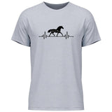 Herzschlag Pferde Name - Personalisierbares T-Shirt