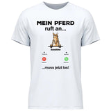 Mein Pferd ruft an - Personalisierbares T-Shirt
