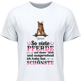 Das schönste Pferd - Personalisierbares T-Shirt