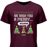 We wish you a merry wiiiiiehr - Personalisierbares T-Shirt