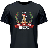 Ho Ho Ho Horses - Personalisierbares T-Shirt