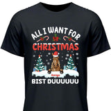 All I want for Christmas - Personalisierbares T-Shirt