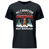 All I want for Christmas - Personalisierbares T-Shirt
