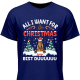 All I want for Christmas - Personalisierbares T-Shirt