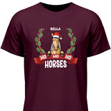 Ho Ho Ho Horses - Personalisierbares T-Shirt