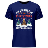 All I want for Christmas - Personalisierbares T-Shirt