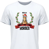 Ho Ho Ho Horses - Personalisierbares T-Shirt