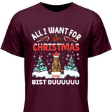 All I want for Christmas - Personalisierbares T-Shirt