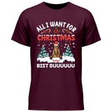 All I want for Christmas - Personalisierbares T-Shirt