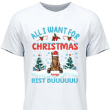 All I want for Christmas - Personalisierbares T-Shirt