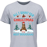 All I want for Christmas - Personalisierbares T-Shirt