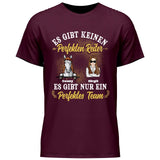 Perfektes Reiter Team - Personalisierbares T-Shirt