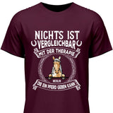 Pferde Therapie - Personalisierbares T-Shirt