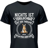 Pferde Therapie - Personalisierbares T-Shirt