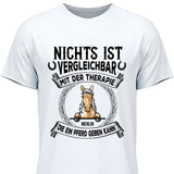 Pferde Therapie - Personalisierbares T-Shirt