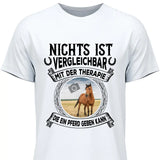 Pferde Therapie eigenes Foto - Personalisierbares T-Shirt