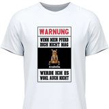 Warnung - Personalisierbares T-Shirt