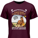 Weise Frau eigenes Foto - Personalisierbares T-Shirt
