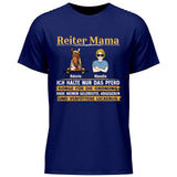 Reiter Mama, halte nur das Pferd - Personaliserbares T-Shirt