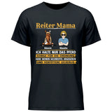 Reiter Mama, halte nur das Pferd - Personaliserbares T-Shirt