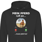 Mein Pferd ruft an Foto - Personalisierbarer Hoodie (Unisex)