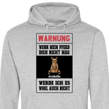 Warnung - Personalisierbarer Hoodie (Unisex)