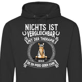 Pferde Therapie - Personalisierbarer Hoodie (Unisex)