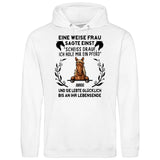Weise Frau sagte einst - Personalisierbarer Hoodie (Unisex)