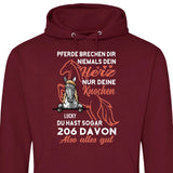 Pferde Herz brechen - Personalisierbarer Hoodie (Unisex)
