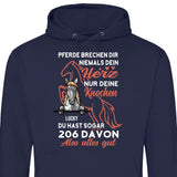 Pferde Herz brechen - Personalisierbarer Hoodie (Unisex)
