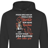 Pferde Herz brechen - Personalisierbarer Hoodie (Unisex)