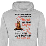 Pferde Herz brechen - Personalisierbarer Hoodie (Unisex)