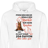 Pferde Herz brechen - Personalisierbarer Hoodie (Unisex)