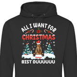 All I want for Christmas - Personalisierbarer Hoodie (Unisex)