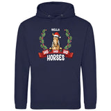 Ho Ho Ho Horses - Personalisierbarer Hoodie (Unisex)
