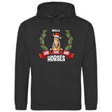 Ho Ho Ho Horses - Personalisierbarer Hoodie (Unisex)