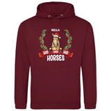 Ho Ho Ho Horses - Personalisierbarer Hoodie (Unisex)