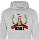 Ho Ho Ho Horses - Personalisierbarer Hoodie (Unisex)