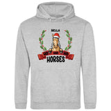 Ho Ho Ho Horses - Personalisierbarer Hoodie (Unisex)