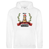 Ho Ho Ho Horses - Personalisierbarer Hoodie (Unisex)