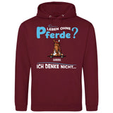 Leben ohne Pferde - Personalisierbarer Hoodie (Unisex)