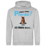 Leben ohne Pferde - Personalisierbarer Hoodie (Unisex)