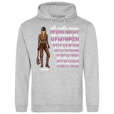 Ich reite weil - Personalisierbarer Hoodie (Unisex)