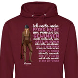 Ich reite weil - Personalisierbarer Hoodie (Unisex)