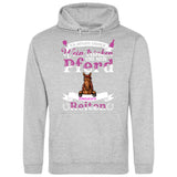Wein trinken und Reiten - Personalisierbarer Hoodie (Unisex)