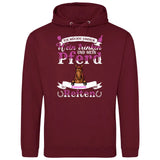 Wein trinken und Reiten - Personalisierbarer Hoodie (Unisex)