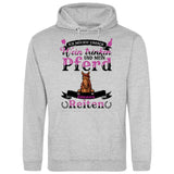 Wein trinken und Reiten - Personalisierbarer Hoodie (Unisex)
