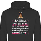 Das schönste Pferd - Personalisierbarer Hoodie (Unisex)