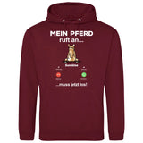 Mein Pferd ruft an - Personalisierbarer Hoodie (Unisex)