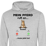 Mein Pferd ruft an - Personalisierbarer Hoodie (Unisex)